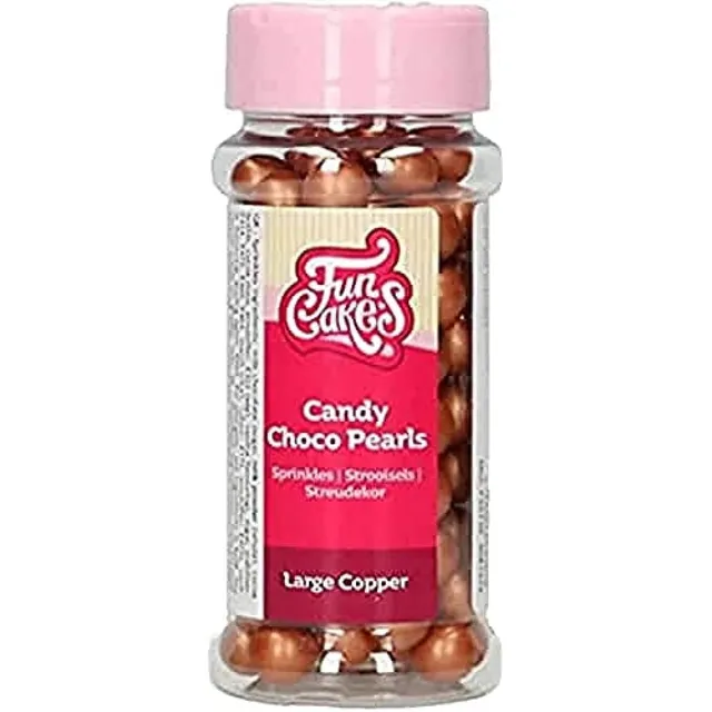 funcakes-chocolate-pearls-xl-copper-schokokugeln-10-mm-70-g image 1
