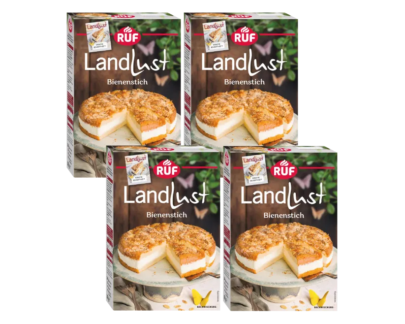 ruf-landlust-bienenstich-set-4-st-ck-r-hrkuchen-mit-vanille-mandel image 1