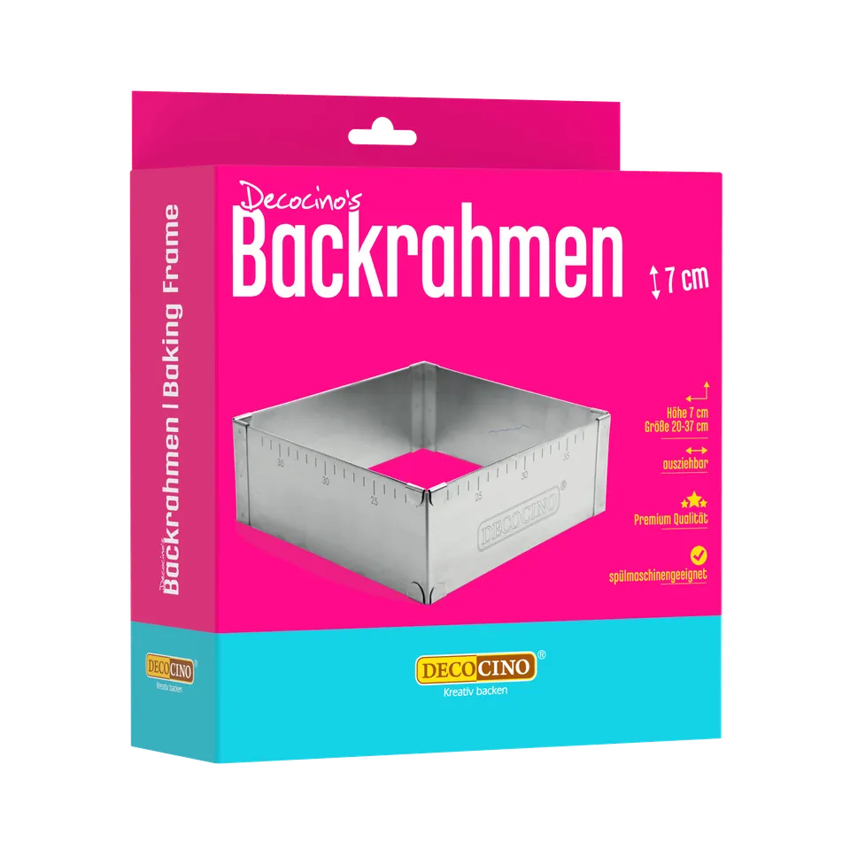 decocino-backrahmen-7cm-h-he-verstellbarer-rechteckiger-tortenrahmen-20-37-cm image 1