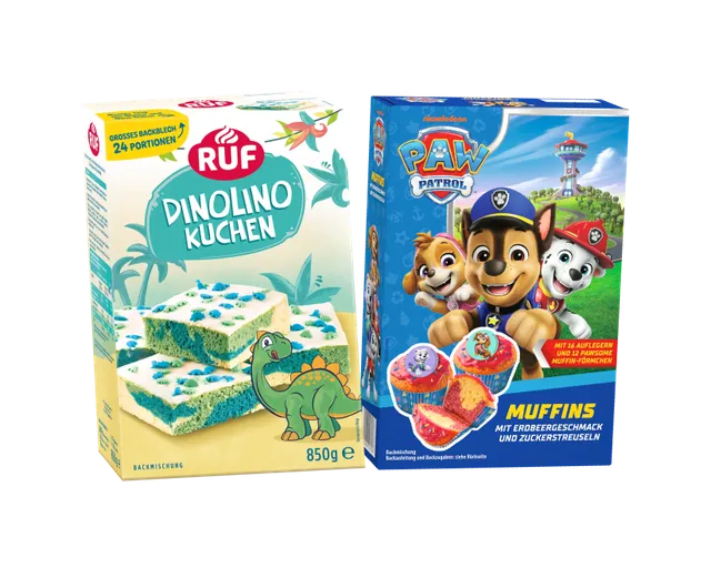 ruf-paw-patrol-muffins-x-dinolino-kuchen-set-2-backmischungen image 1