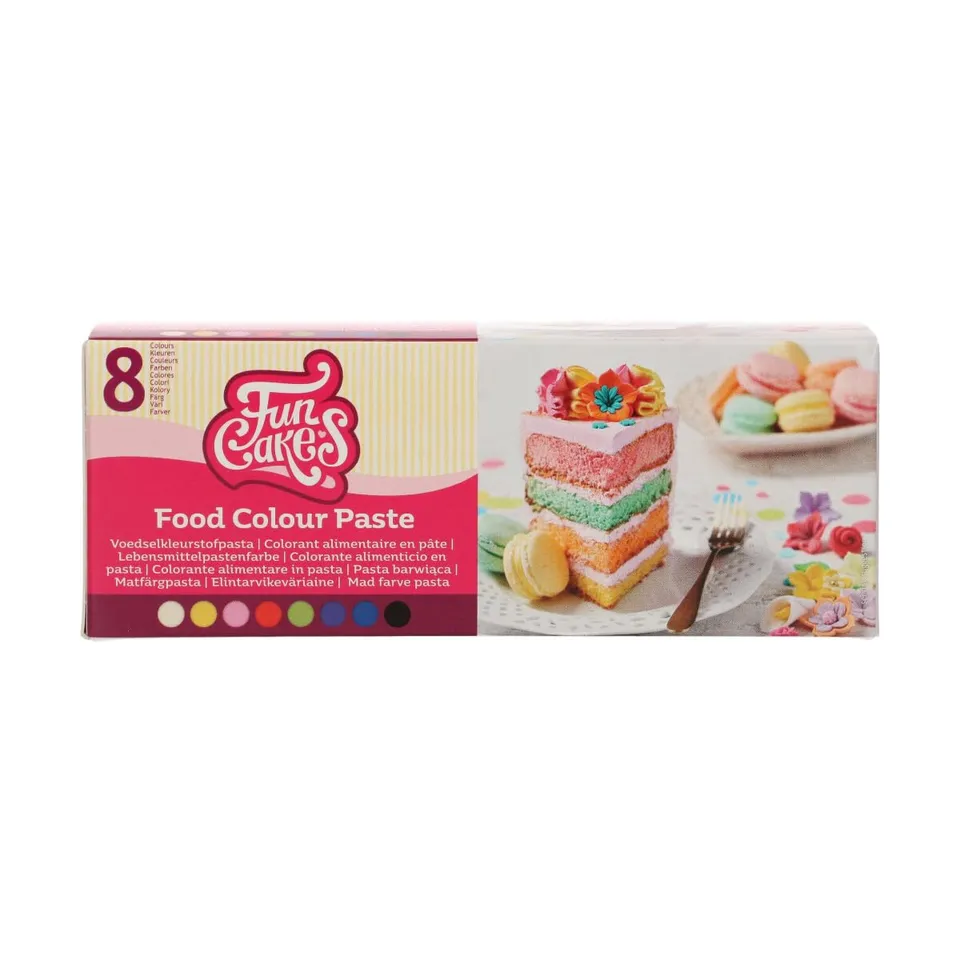 funcakes-food-colour-paste-lebensmittelfarbpaste-set-8-farben image 1
