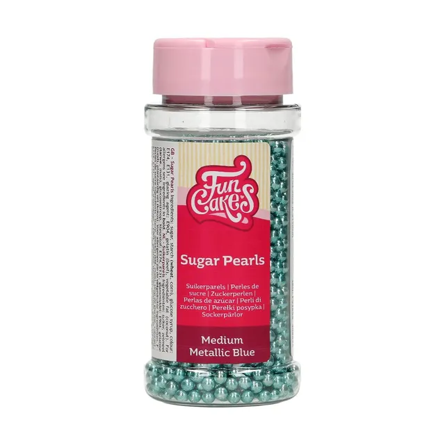 funcakes-sugar-pearls-zuckerstreusel-metallic-blue-80-g image 1