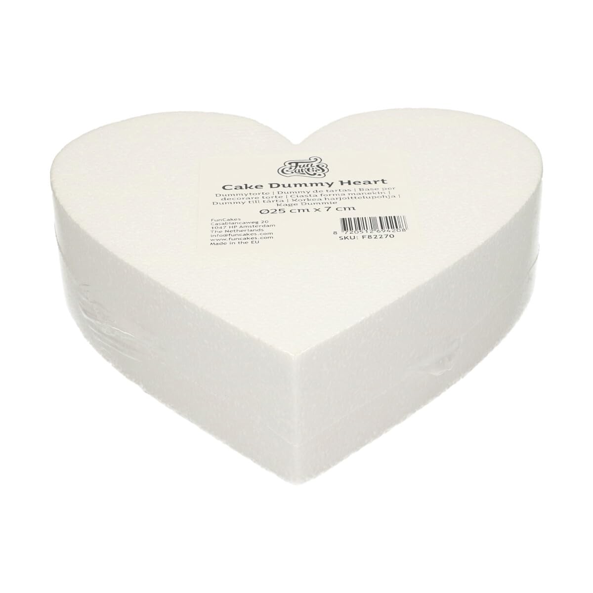 funcakes-cake-dummy-herz-25-cm-x-7-cm-wei image 1