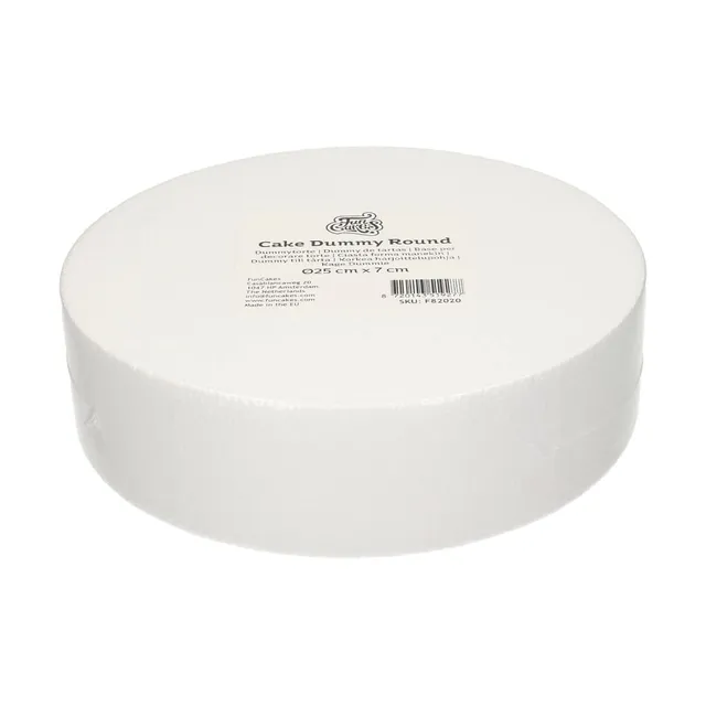 funcakes-cake-dummy-round-styropor-torte-25-x-7-cm image 1