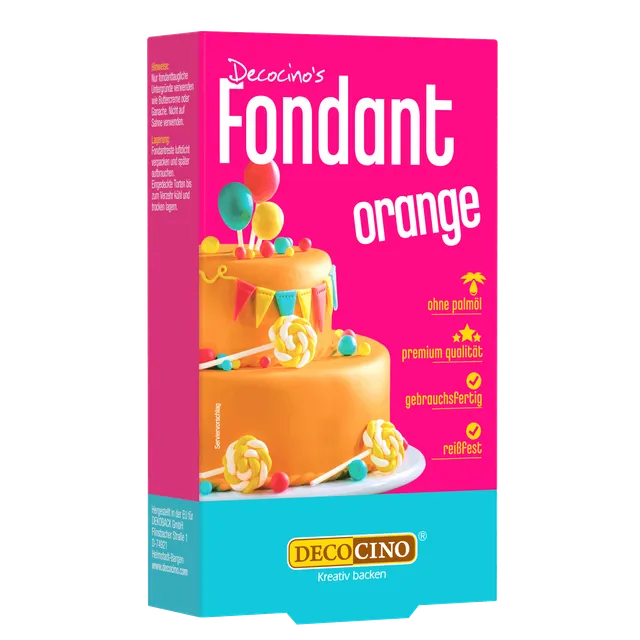 decocino-fondant-orange-250g-rollfondant-zum-eindecken image 1