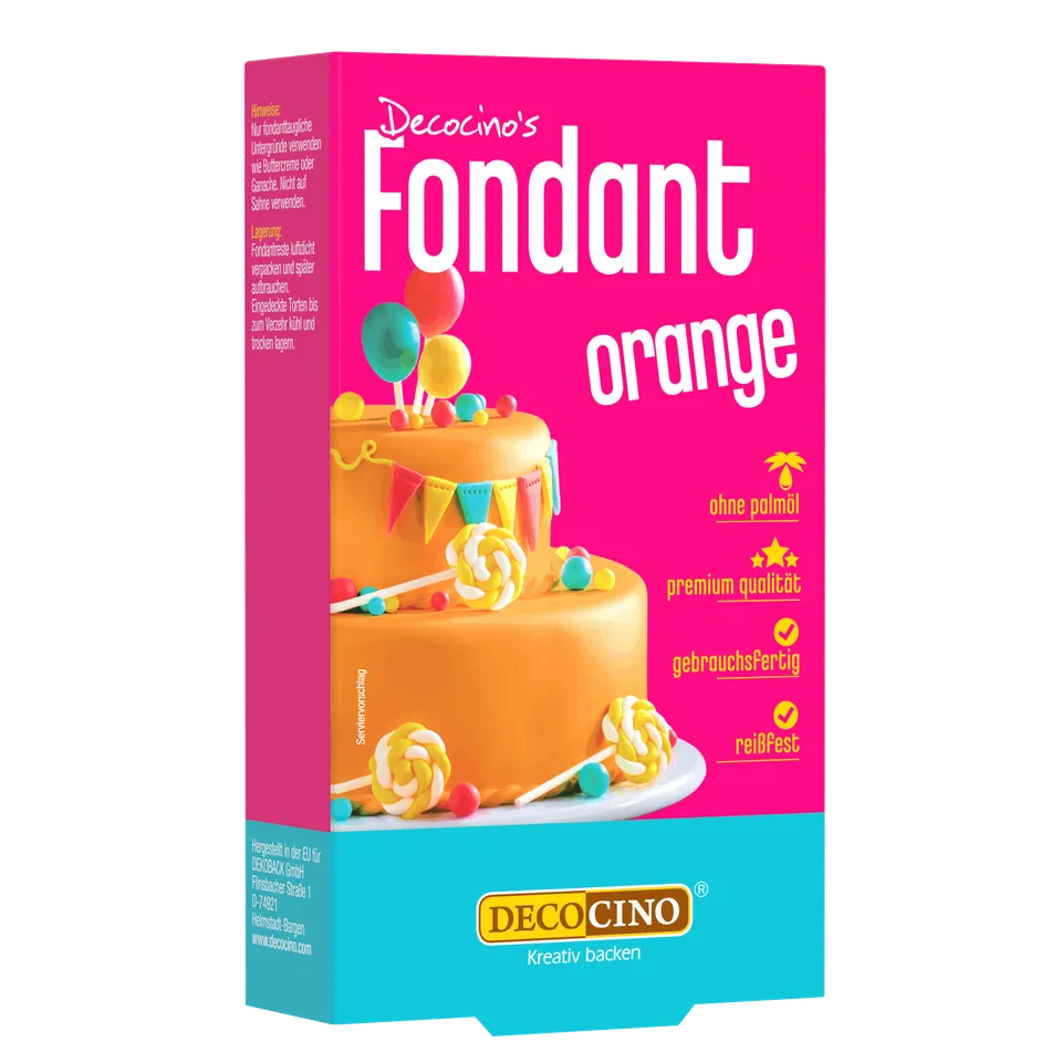 decocino-fondant-orange-250g-rollfondant-zum-eindecken image 1