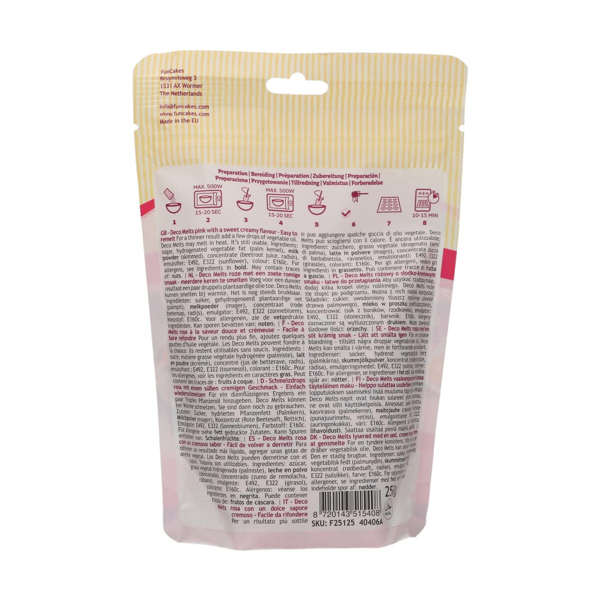 funcakes-deco-melts-rosa-schmelzdrops-250-g image 2