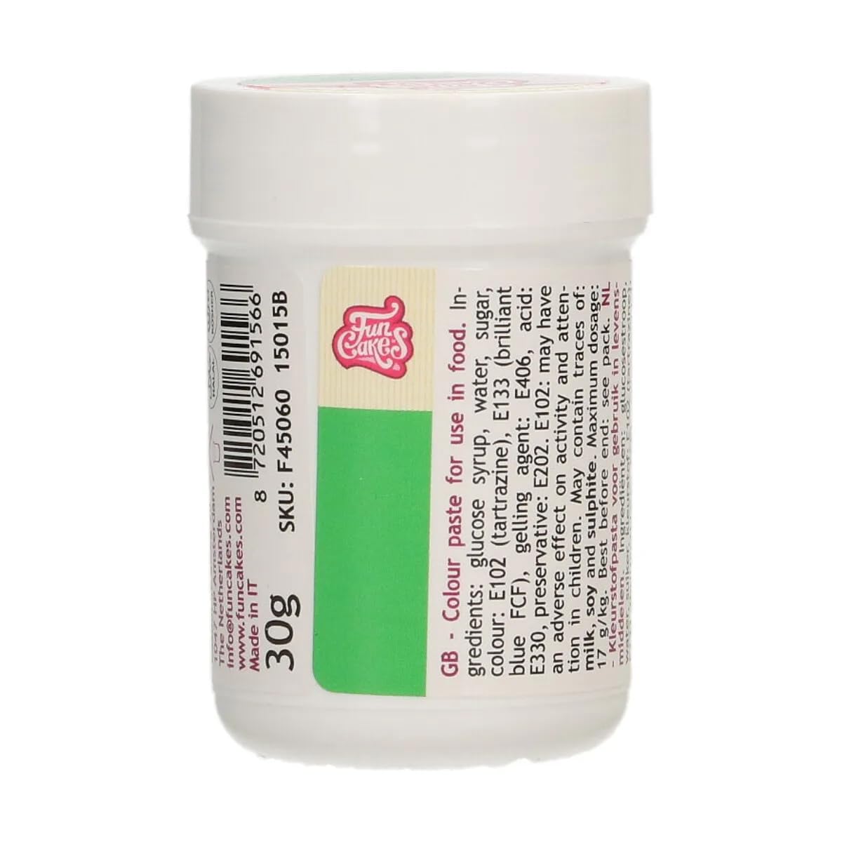 funcakes-food-colour-paste-lebensmittelfarbpaste-green-30-g image 1