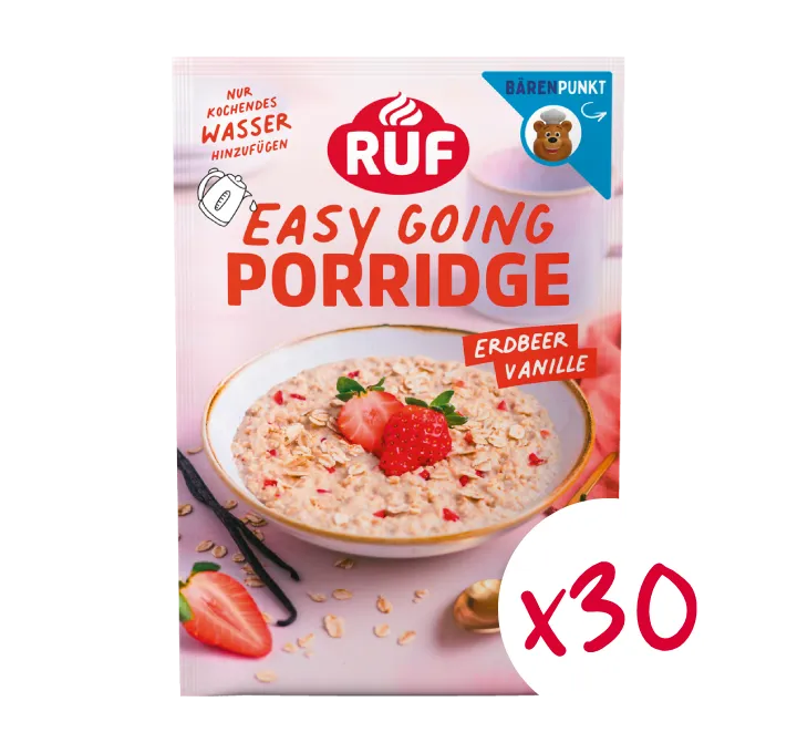 ruf-monats-vorrat-porridge-erdbeer-vanille-30-st-ck-haferbrei image 1