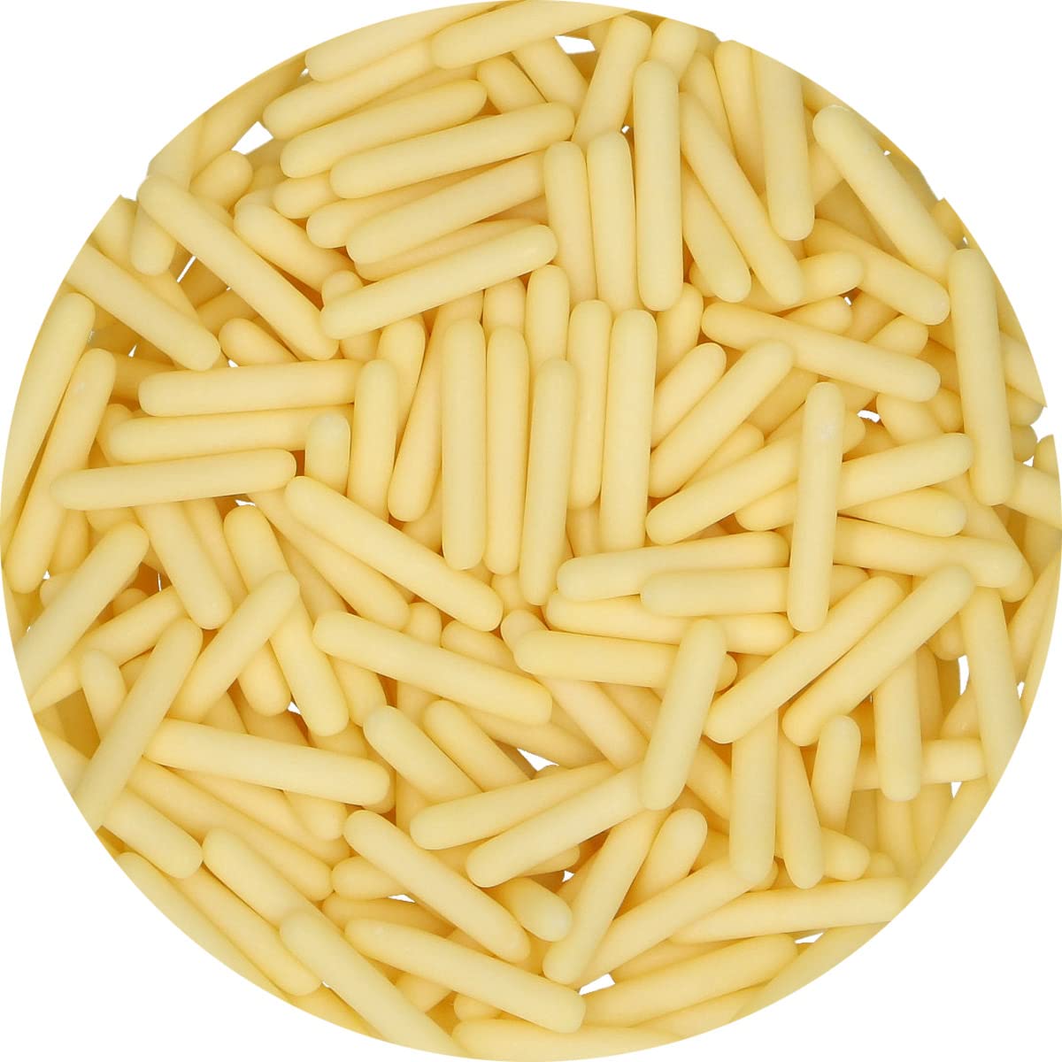 funcakes-matte-sugar-rods-xl-gelb-70-g-lange-kuchenstreusel image 2