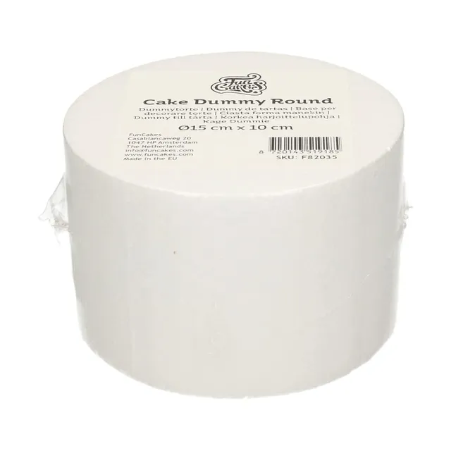 funcakes-cake-dummy-round-styropor-torte-15x10-cm image 1