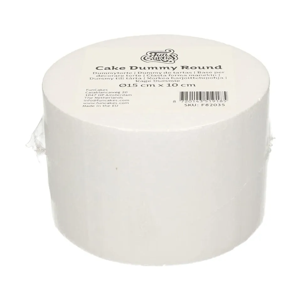 funcakes-cake-dummy-round-styropor-torte-15x10-cm image 1