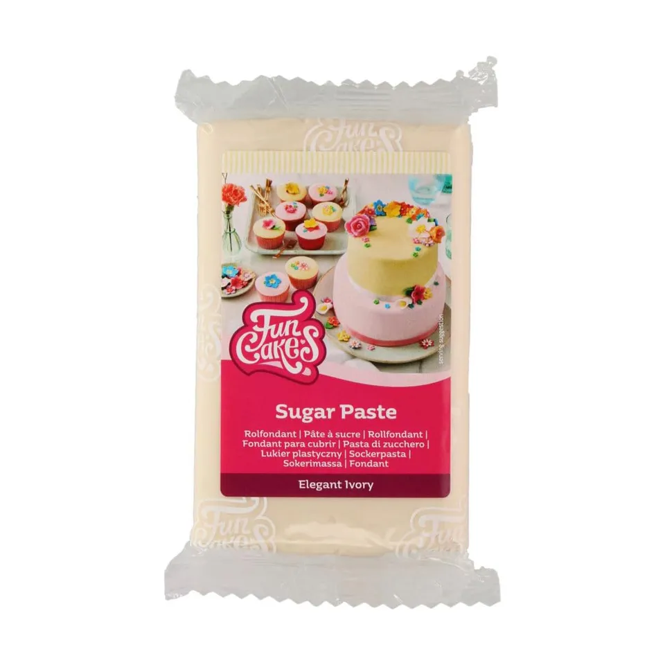 funcakes-rollfondant-sugar-paste-elegant-ivory-250-g image 1