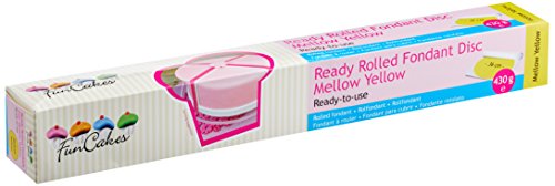 funcakes-ready-rolled-fondant-disc-mellow-yellow-430-g-36-cm image 4