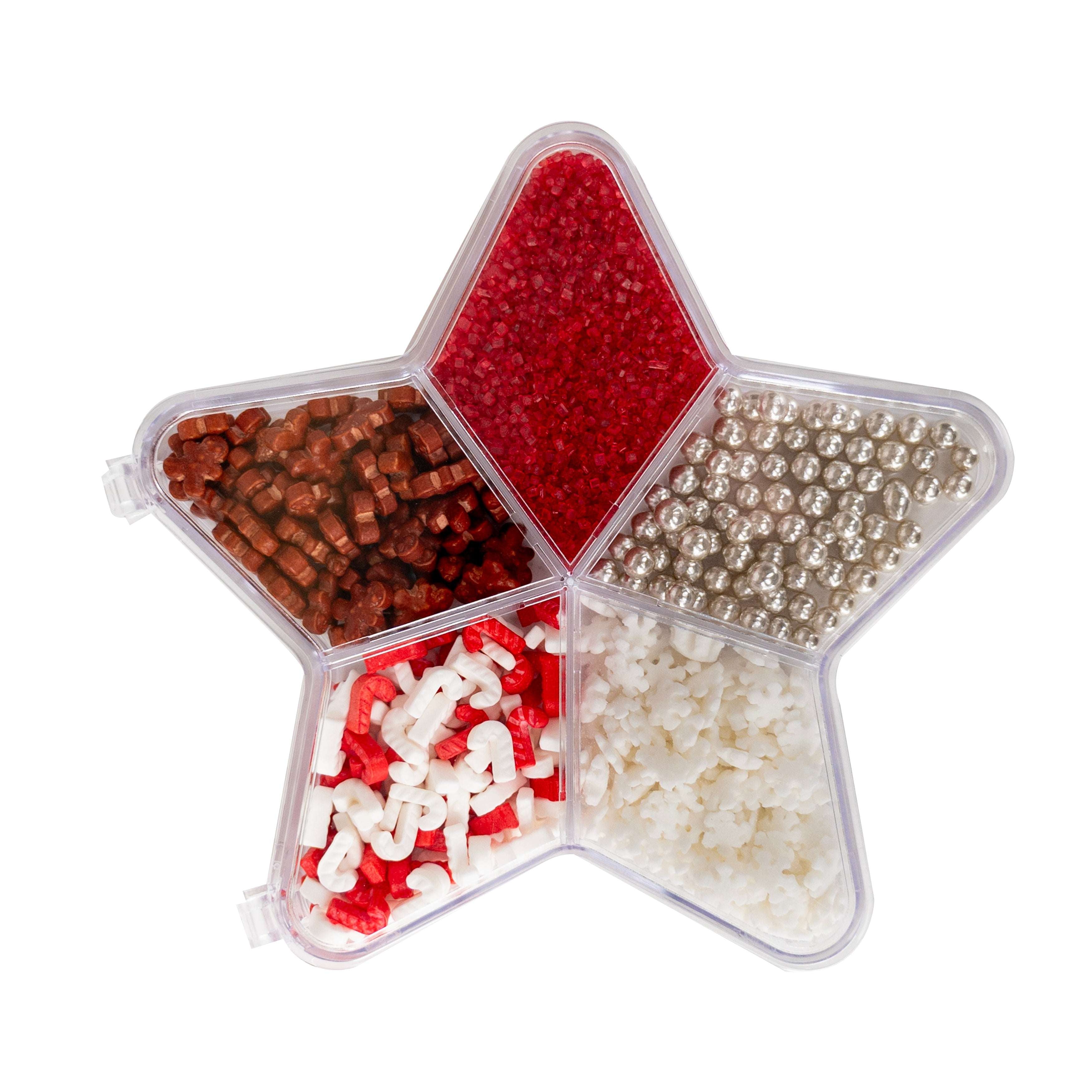 decocino-streusel-mix-in-der-stern-box-60g-weihnachts-streusel image 1