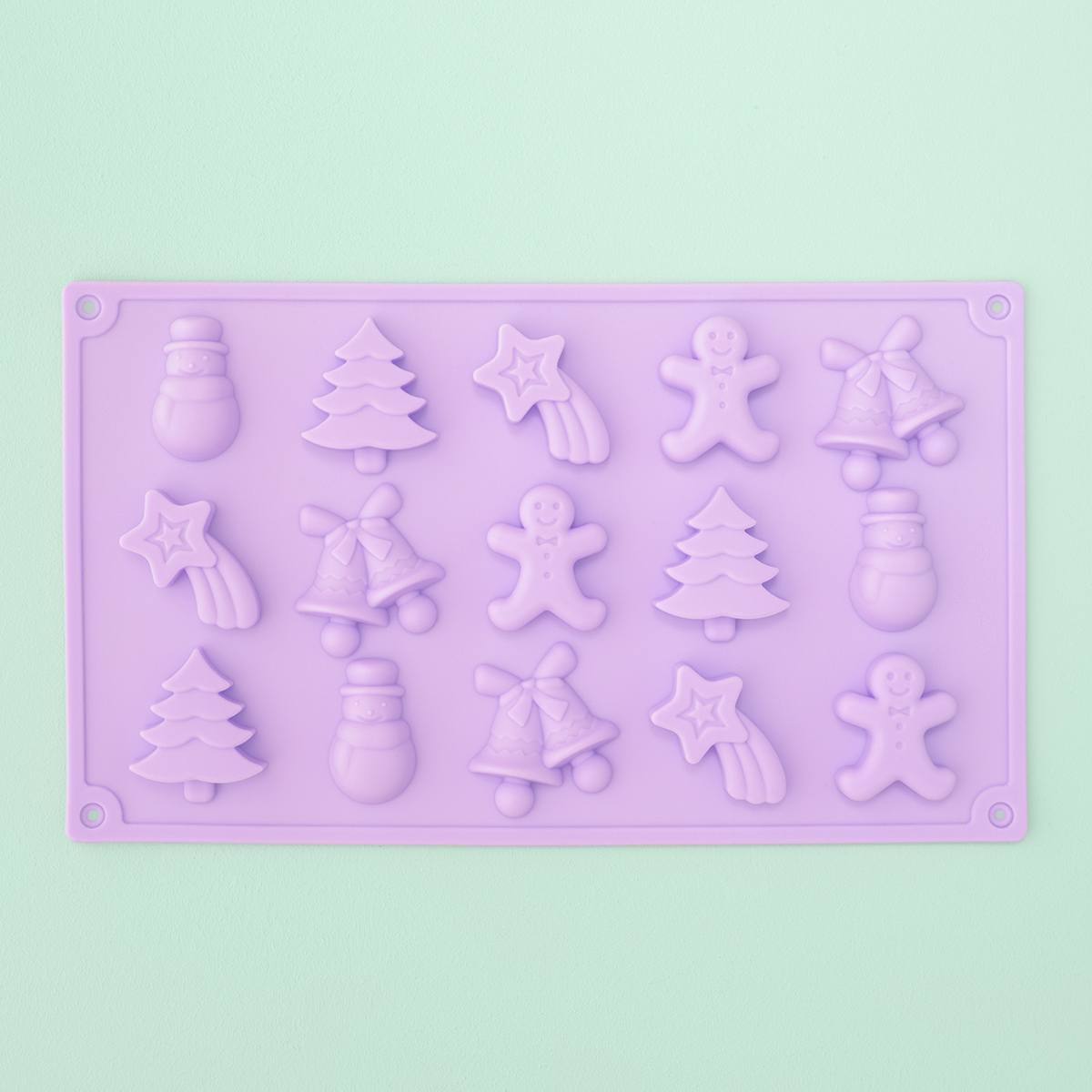 super-streusel-silikonform-advent-backform-f-r-superdrip-figuren image 1