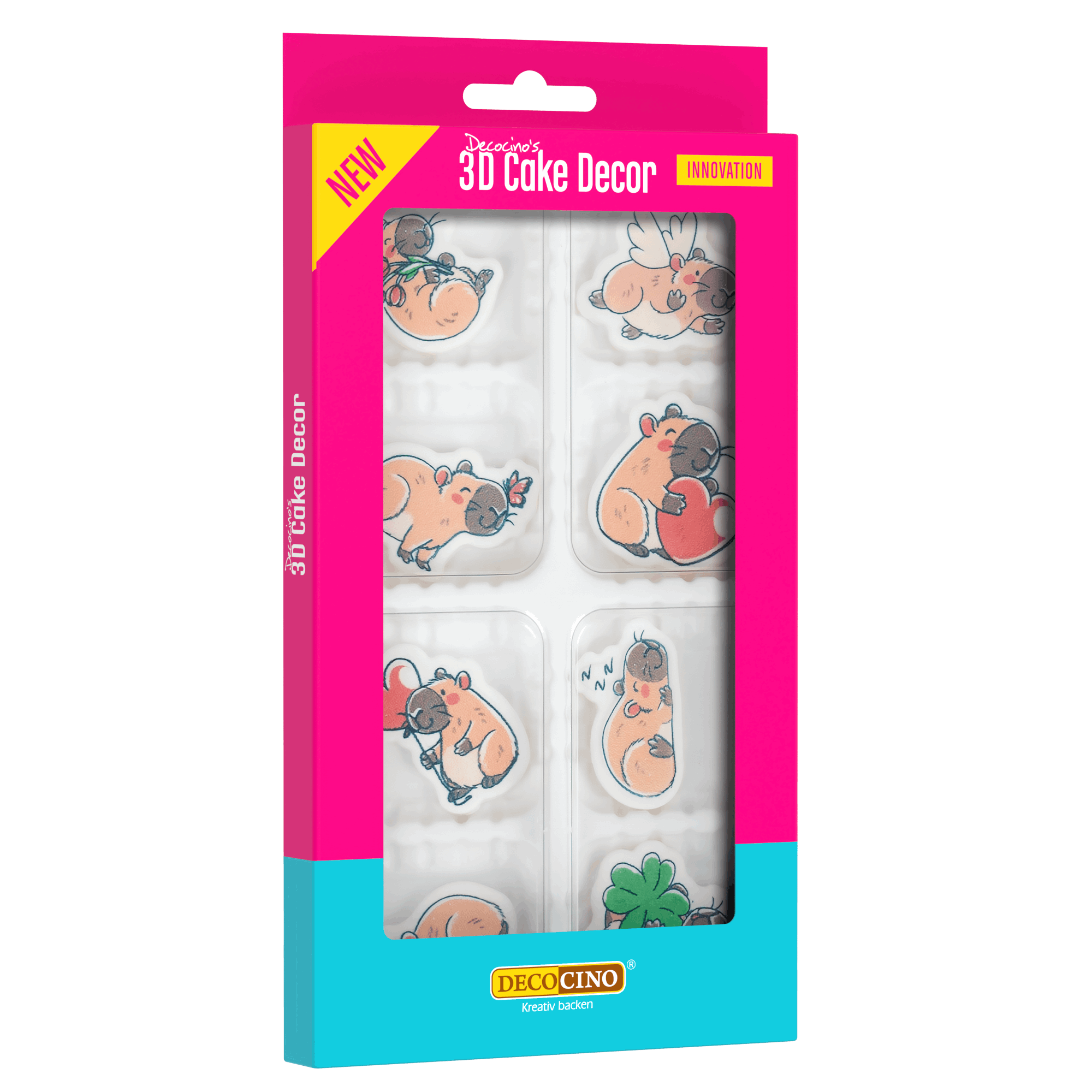 decocino-3d-cake-decor-capybara-8-st-ck-zuckerfiguren image 1