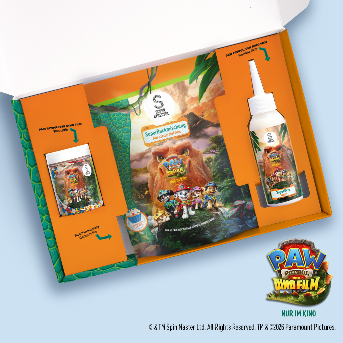 super-streusel-paw-patrol-der-dino-film-das-set-abenteuermuffins image 2