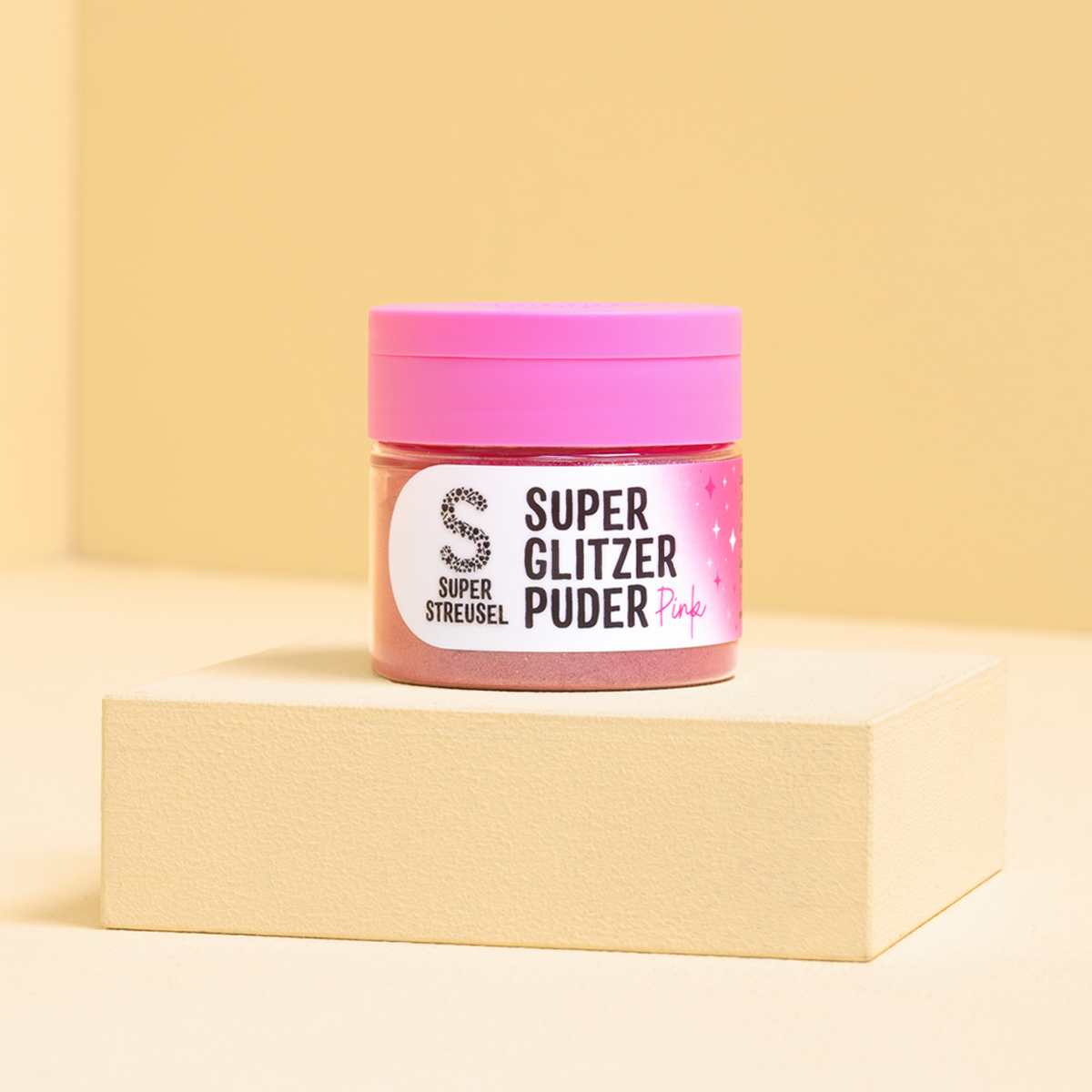 super-streusel-superglitzerpuder-pink-essbares-glitzerpuder-rosa image 1