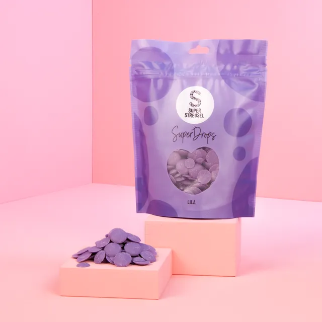 super-streusel-superdrops-lila-schmelz-glasur-drops image 1