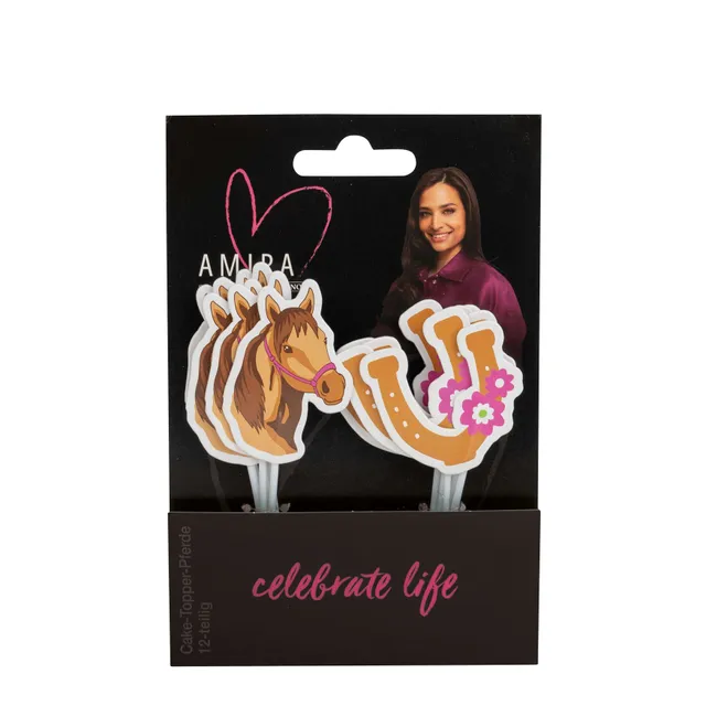decocino-cake-topper-pferde-12-tlg-by-amira-tortendeko-f-r-pferdefans image 1