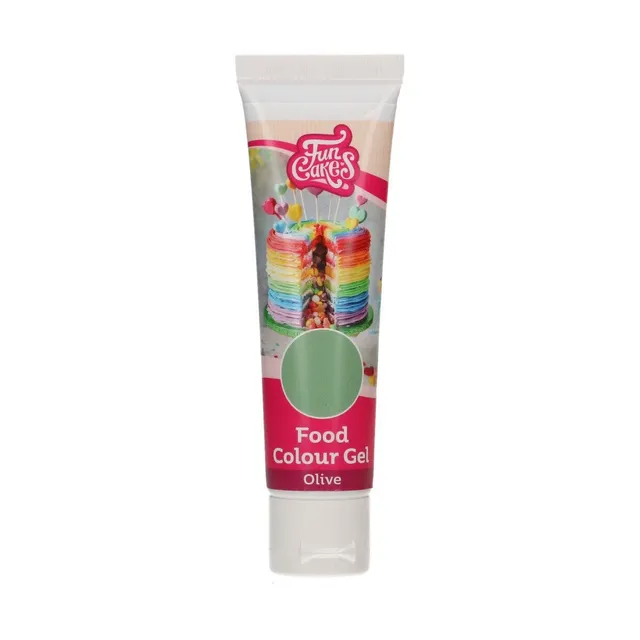 funcakes-food-colour-gel-lebensmittelfarbe-olive-30-g image 1