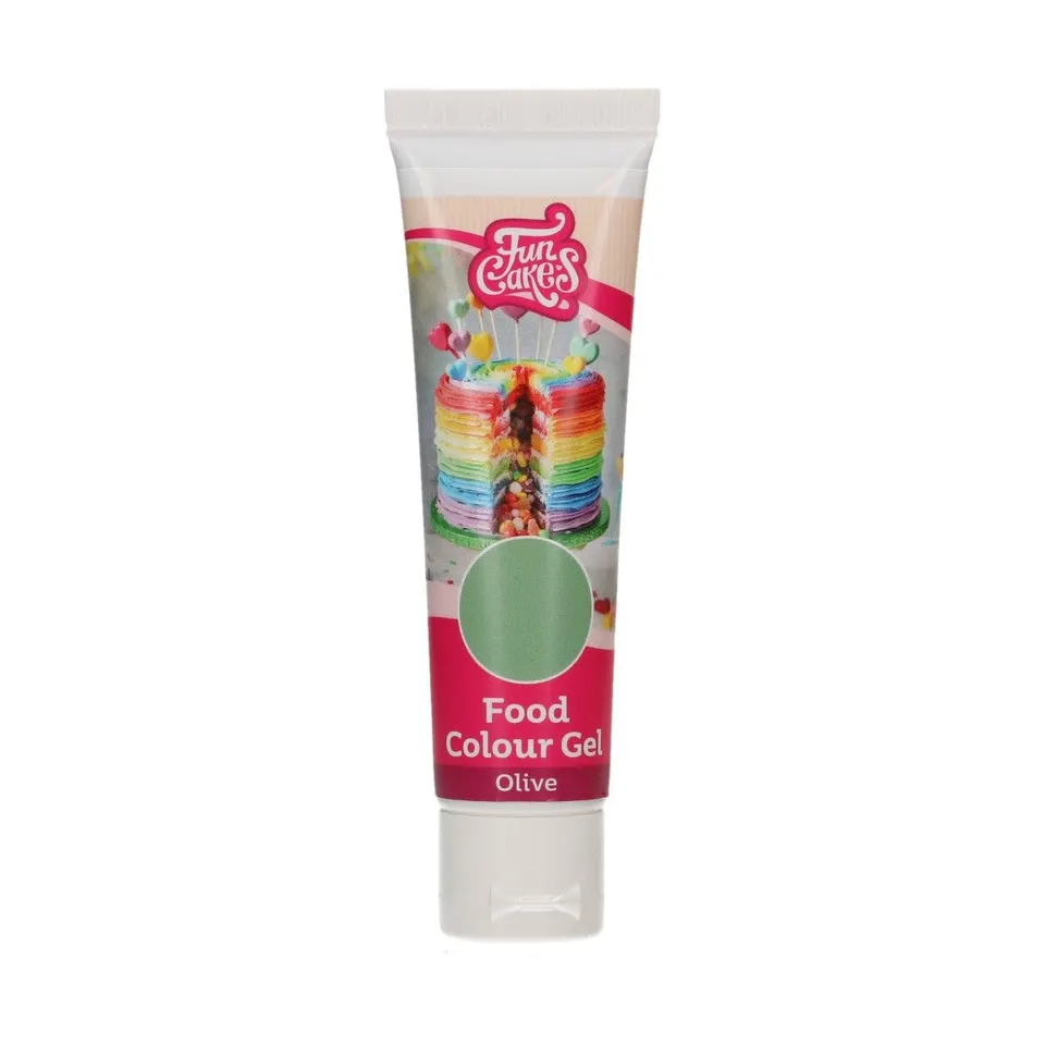 funcakes-food-colour-gel-lebensmittelfarbe-olive-30-g image 1