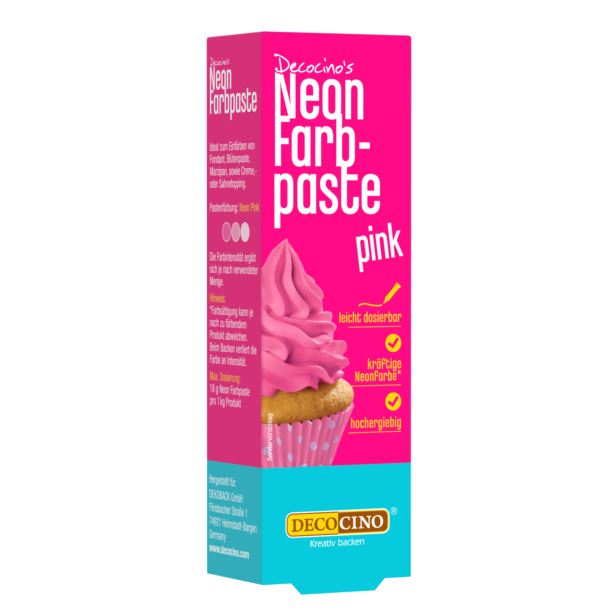 decocino-neon-farbpaste-pink-lebensmittelfarbe-25g image 1