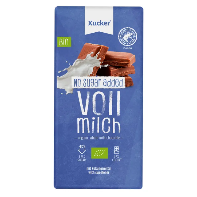 xucker-bio-vollmilch-schokolade-zuckerfrei-mit-erythrit-100-g-37-kakao image 1