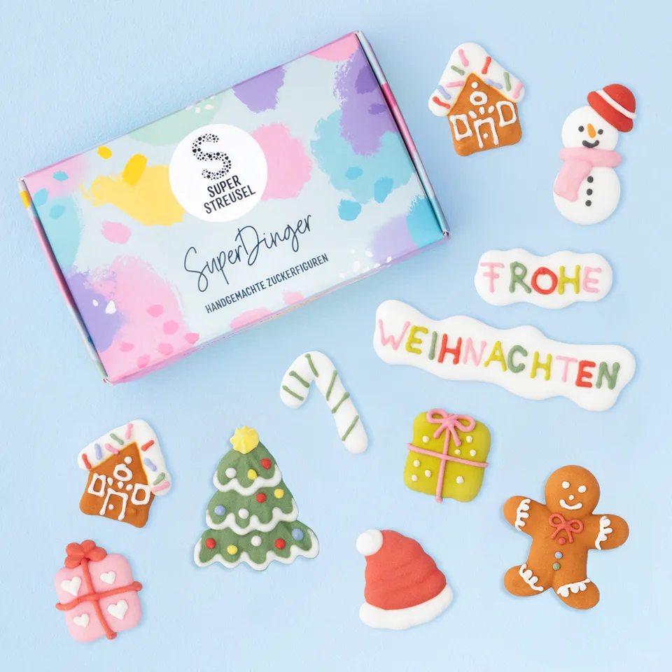 super-streusel-superdinger-froheweihnacht-zuckerfiguren-weihnachten image 1