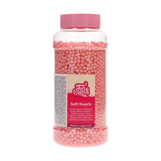 funcakes-soft-pearls-weiche-zuckerperlen-light-pink-5-mm-600-g image 1