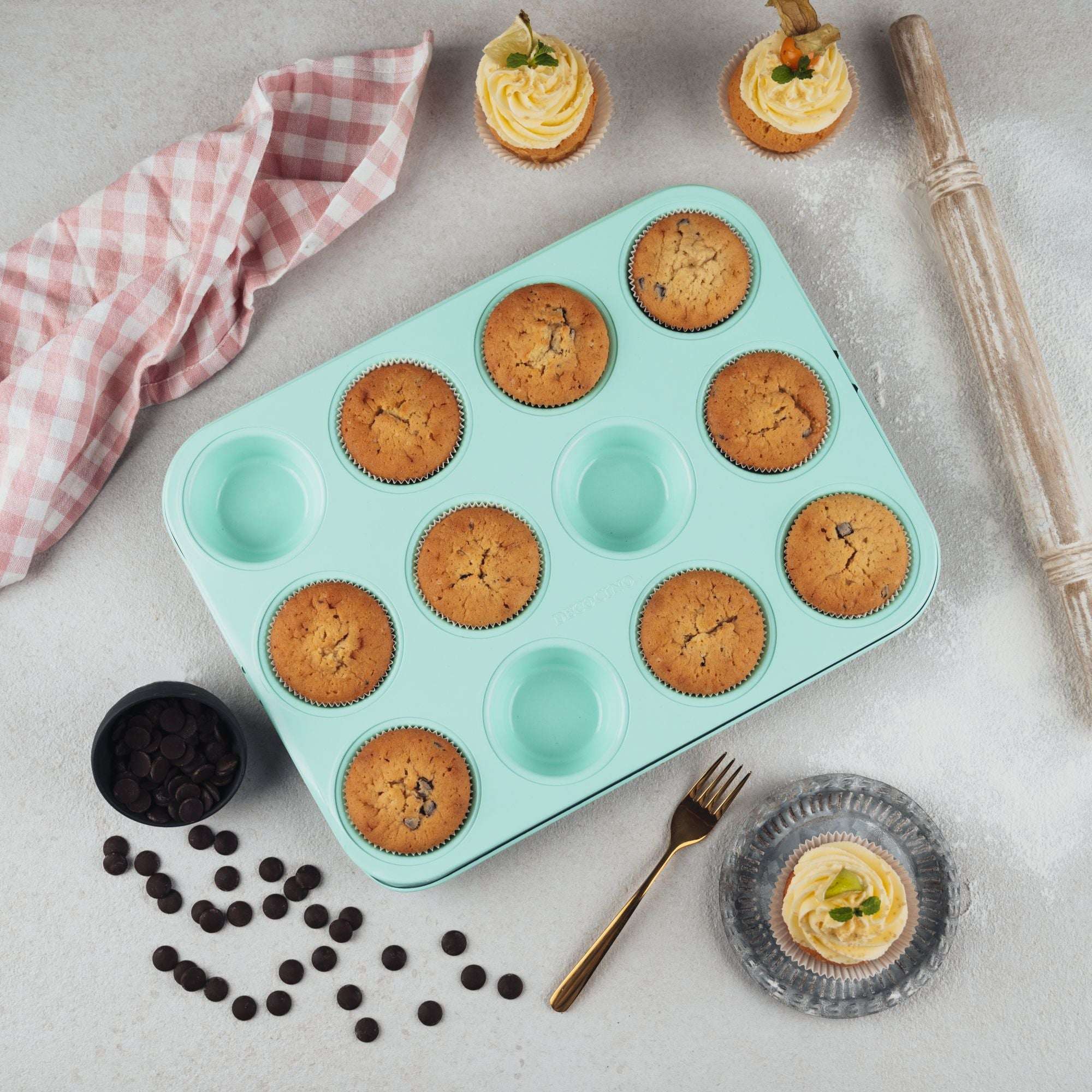 decocino-muffin-backform-mint-edition-12fach image 2