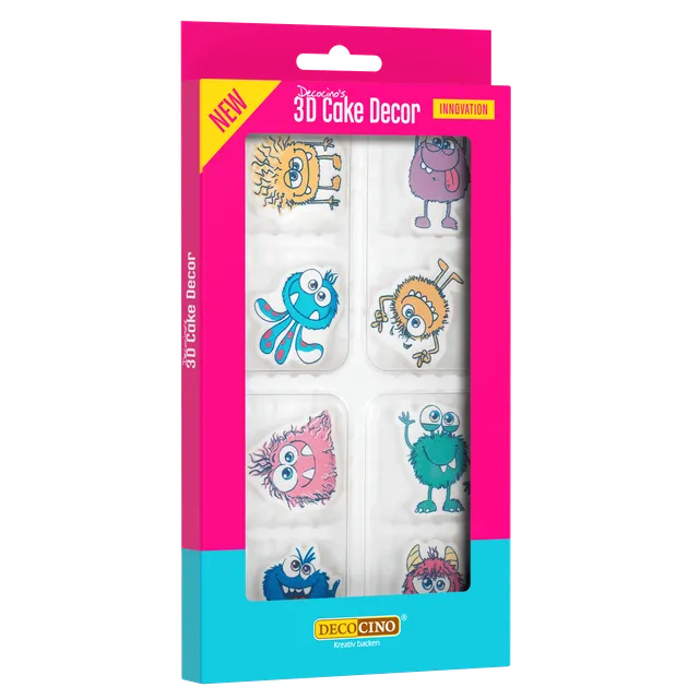 decocino-3d-cake-decor-monster-art-8-st-ck-zuckerdekor-figuren image 1