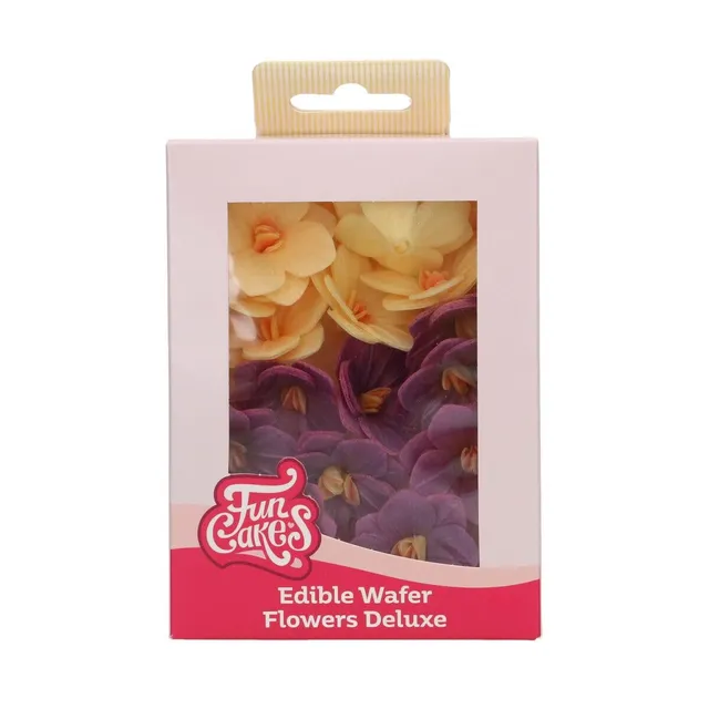 funcakes-edible-wafer-flowers-hortensie-lila-gelb-18-st-ck image 1