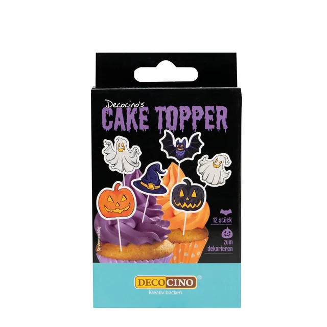 decocino-cake-topper-halloween-12-st-ck-party-pieker-tortendeko image 1