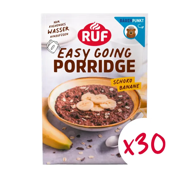 ruf-monats-vorrat-porridge-schoko-banane-to-go-30-x-60-g image 1
