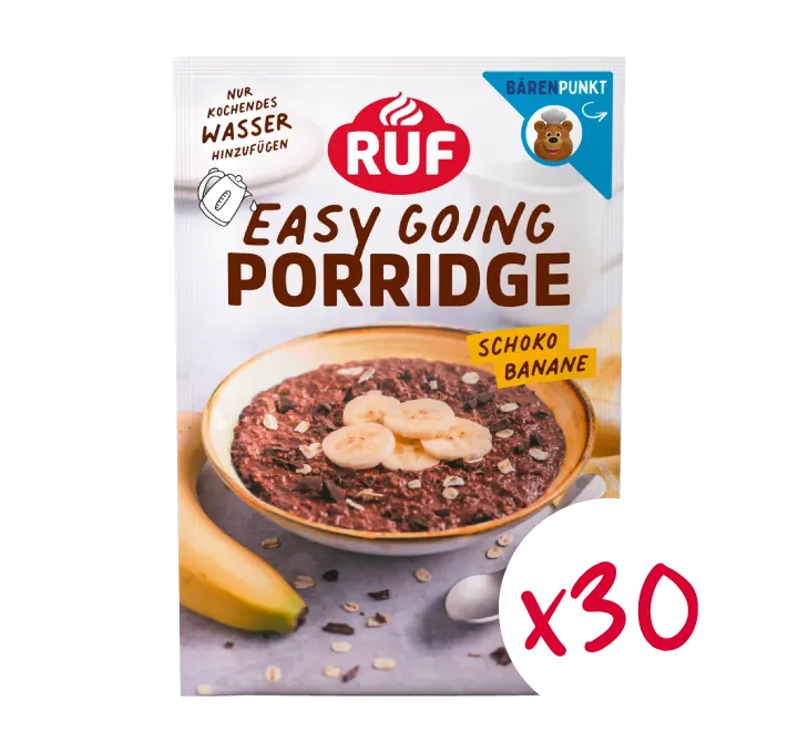 ruf-monats-vorrat-porridge-schoko-banane-to-go-30-x-60-g image 1