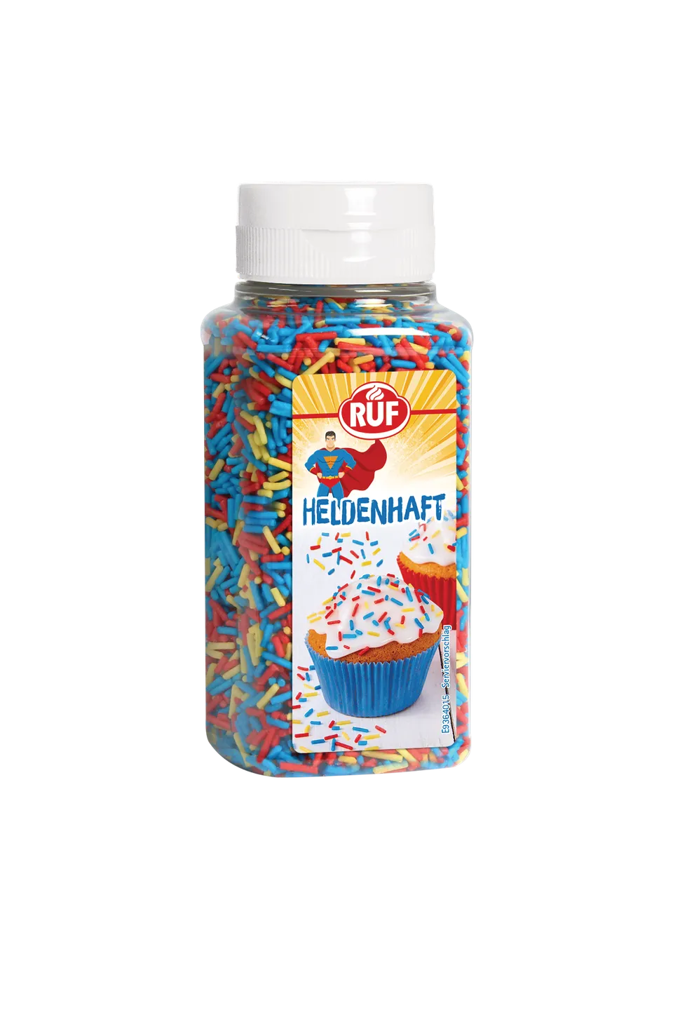 ruf-dekor-heldenhaft-zuckerstreusel-blau-gelb-rot image 1
