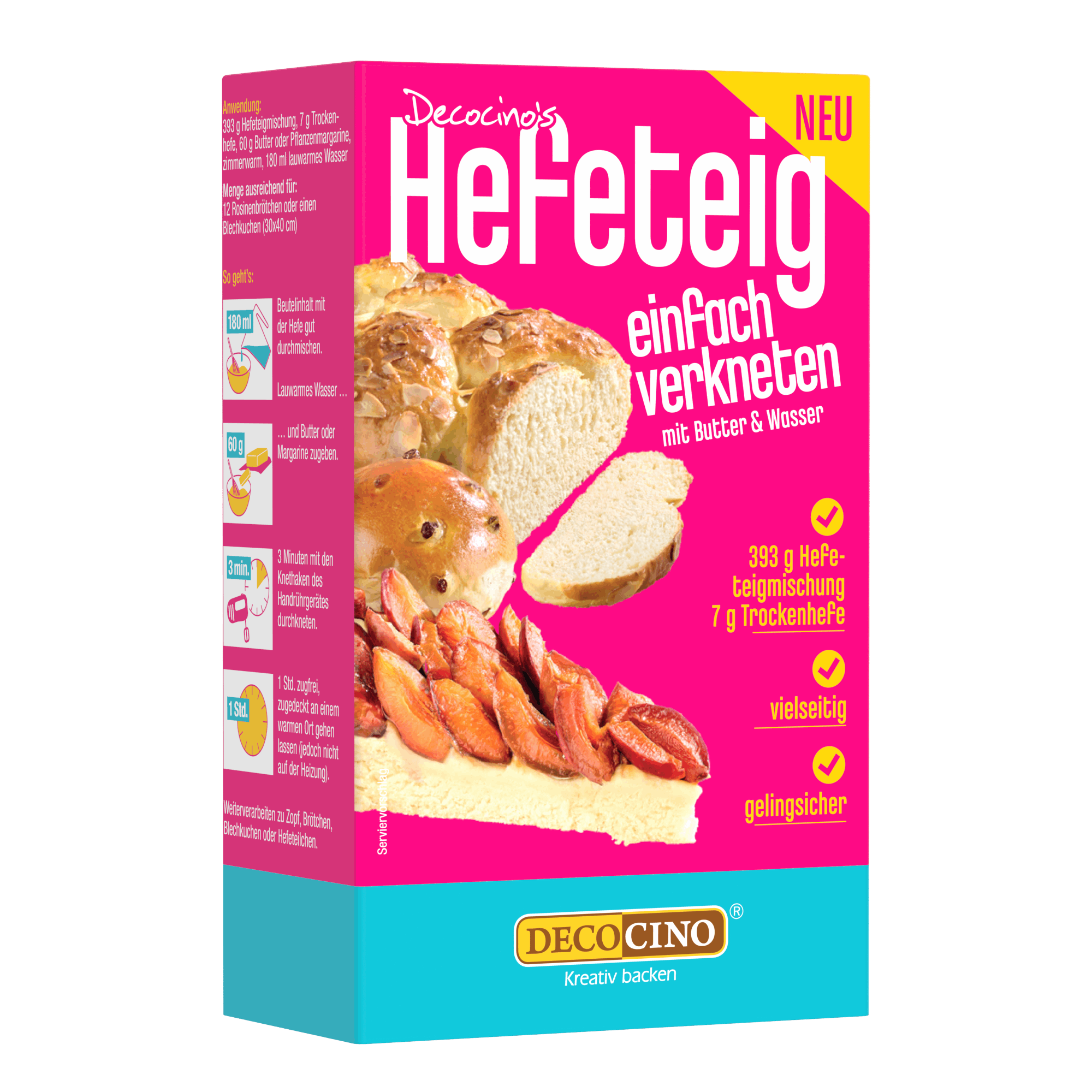 decocino-hefeteig-backmischung-393g-7g-trockenhefe-mhd-28-11-2026 image 1