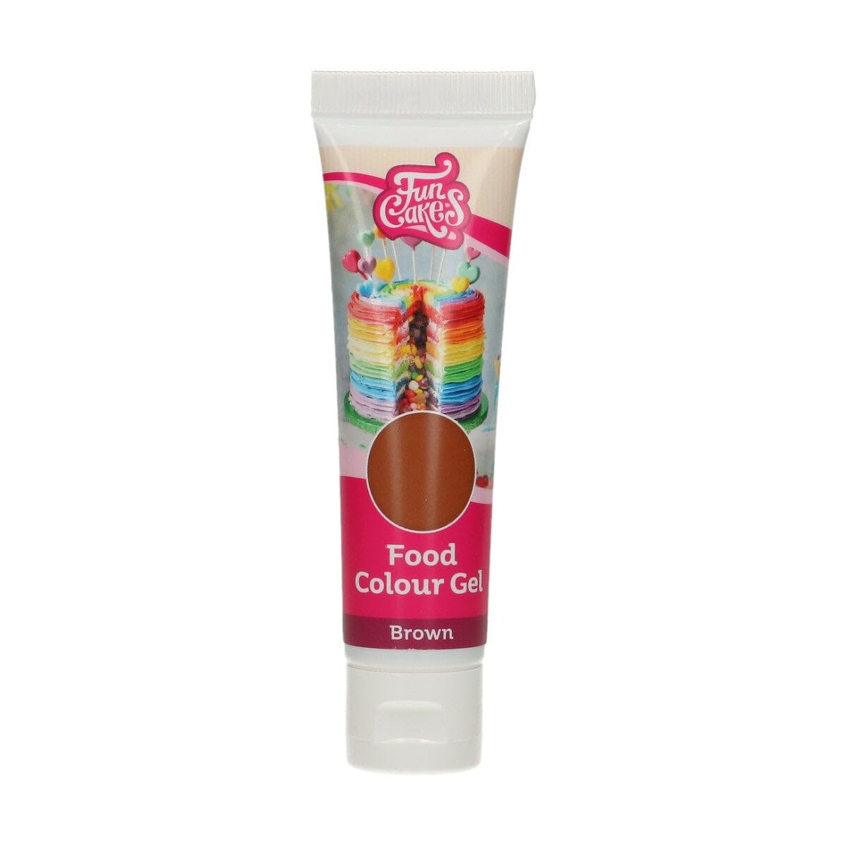 funcakes-food-colour-gel-braun-30-g image 1