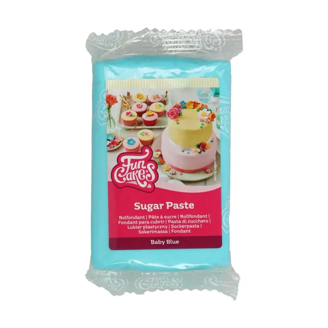 funcakes-sugar-paste-rollfondant-baby-blue-250-g image 1