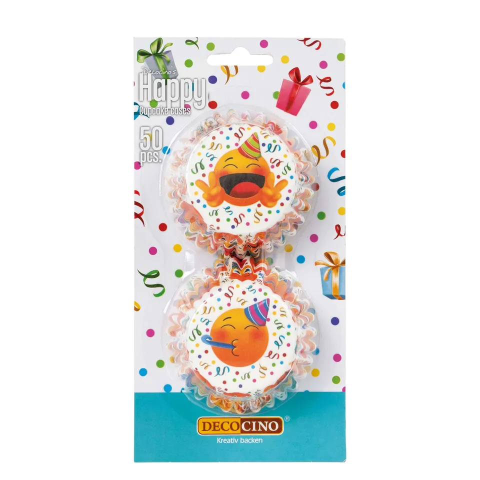 decocino-muffinf-rmchen-happy-50-stck-lachgesicht-cupcakef-rmchen image 1