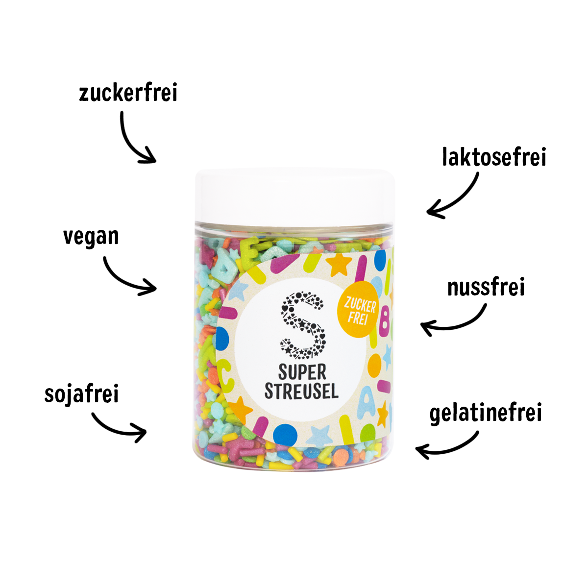 super-streusel-abindieschule-zuckerfreier-veganer-buchstaben-streuselmix-zur-ein image 3