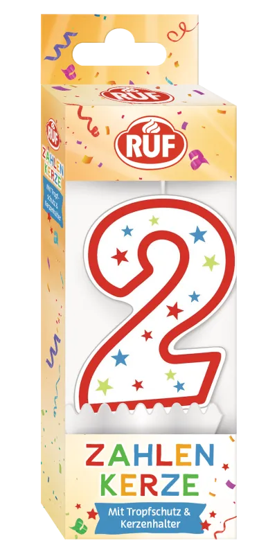 ruf-zahlenkerze-2-geburtstagskerze-zahl-2-f-r-kuchen-und-torten image 1