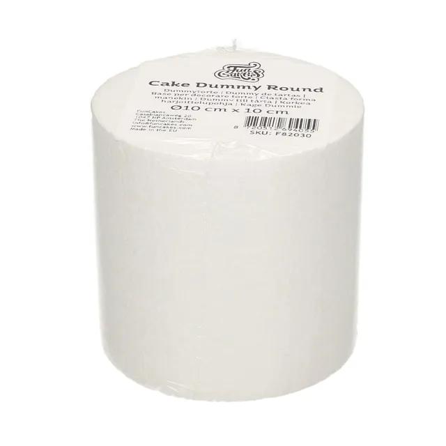 funcakes-cake-dummy-round-styropor-torte-10x10-cm image 1