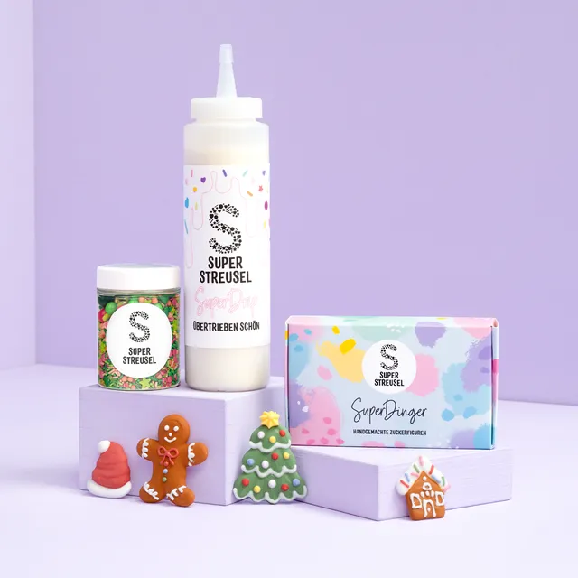 super-streusel-weihnachtsset-backdeko-set-mit-streuselmix-und-superdrip image 1