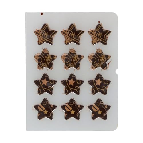 funcakes-chocolate-decorations-schokofiguren-bronze-gold-stars-12-st-ck image 4
