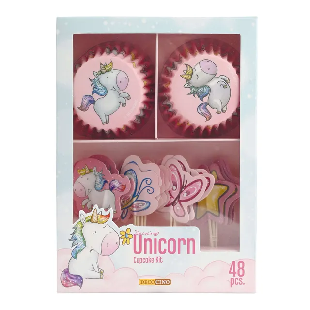 decocino-muffin-set-unicorn-48-tlg image 1