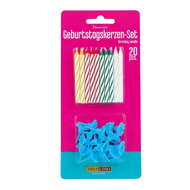 decocino-geburtstagskerzen-set-40-tlg-mini-streifenkerzen-in-4-farben image 1