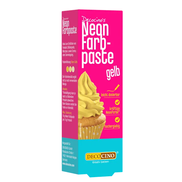 decocino-neon-farbpaste-gelb-lebensmittelfarbe-25g image 1